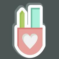 pegatina diseño herramientas. relacionado a Arte y medios de comunicación símbolo.simple diseño editable vector