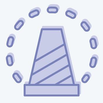 icono debajo construcción. relacionado a Arte y medios de comunicación símbolo. dos tono estilo. sencillo diseño editable vector