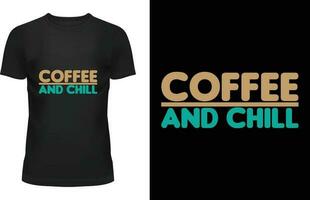 diseño de camiseta de café vector