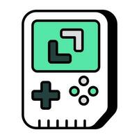 A perfect icon of brick game vector