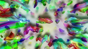 abstrait coloré animation. multicolore liquide Contexte. magnifique pente texture, en mouvement abstrait géométrique Contexte video