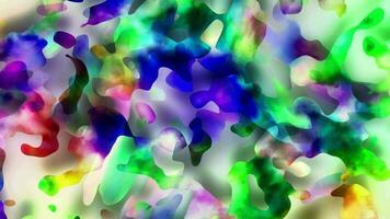 astratto colorato animazione. multicolore liquido sfondo. bellissimo pendenza struttura, in movimento astratto geometrico sfondo video
