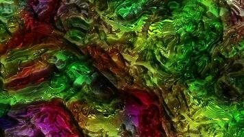 abstract kleurrijk golvend animatie. veelkleurig vloeistof achtergrond. mooi helling textuur, in beweging abstract meetkundig achtergrond video
