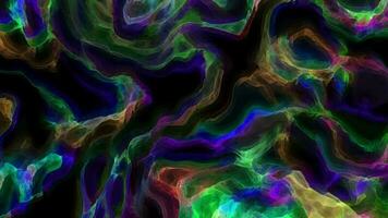 Abstract colorful wavy animation. Multicolor liquid background. Beautiful gradient texture, Moving abstract geometric background video