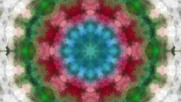Multicolor kaleidoscope animation, Geometric background movie video