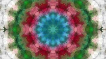 Multicolor kaleidoscope animation, Geometric background movie video