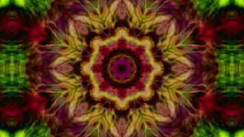 Multicolor kaleidoscope animation, Geometric background movie video