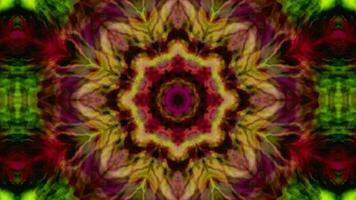 Multicolor kaleidoscope animation, Geometric background movie video