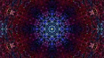 Multicolor kaleidoscope animation, Geometric background movie video