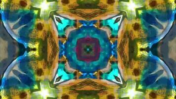 Mehrfarbig Kaleidoskop Animation, geometrisch Hintergrund Film video