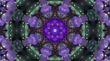 Multicolor kaleidoscope animation, Geometric background movie video