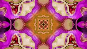 Multicolor kaleidoscope animation, Geometric background movie video