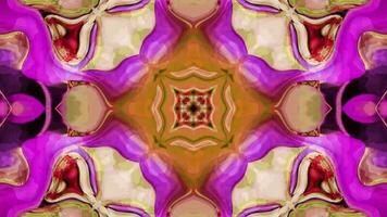 Multicolor kaleidoscope animation, Geometric background movie video