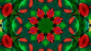 Mehrfarbig Kaleidoskop Animation, geometrisch Hintergrund Film video