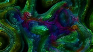 animazione colorata astratta. sfondo liquido multicolore. bella trama sfumata, sfondo multicolore astratto in movimento video