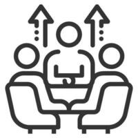 meet icon Design Simple Set For Using In Website Graphics Report Logo Infographics, Best Quality Outline Symbol Collection Icon Vector Illustration