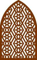 Simple Vector Pattern for Laser Cutting, Decoration, and Ornament. Metal design, wood carving, vector