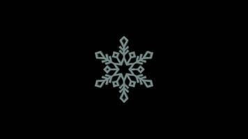 Playful Snowflake Animation, A Charming Christmas Backdrop video