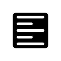Text black glyph ui icon. Full document translation. Information and data. User interface design. Silhouette symbol on white space. Solid pictogram for web, mobile. Isolated vector illustration