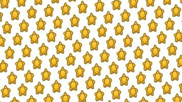 golden star collection background pattern vector