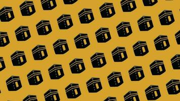 background pattern set of kaaba vector