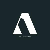 Letter A logo design vector with creative unique concept