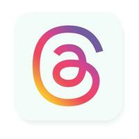 Threads logo with Different colors and Threads phone icon, Threads logo vector. Threads by Meta. Threads social network by Instagram. New social network by Meta, July 20, 2023 - Dhaka, Bangladesh vector