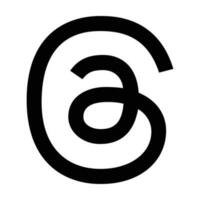 hilos logo con diferente colores y hilos teléfono icono, hilos logo vector. hilos por meta. hilos social red por instagram. nuevo social red por meta, julio 20, 2023 - dhaka, Bangladesh vector