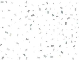 Modern Light silver Rectangular glitter confetti background. vector