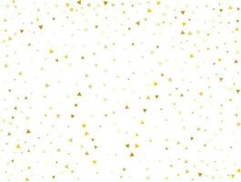 Luxury Gold Triangular Confetti Background. Vector illustration