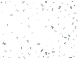 Modern Light silver Rectangular glitter confetti background. vector