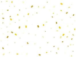 Light Golden Rectangles. Confetti celebration, Falling Golden Abstract Decoration for Party. Vector illustration