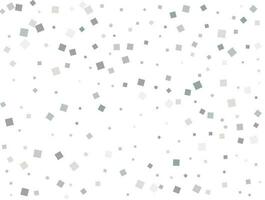 Gender neutral silver square confetti. Vector illustration