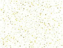 Luxury Gold Triangular Confetti Background. Vector illustration