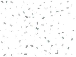 Modern Light silver Rectangular glitter confetti background. vector