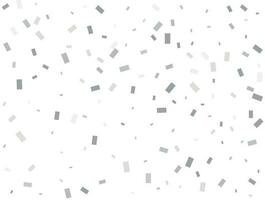 Modern Light silver Rectangular glitter confetti background. vector