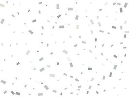 Modern Light silver Rectangular glitter confetti background. vector