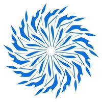 Blue color ethnic mandala patern design illustration. Perfect for logos, icons, stickers, tattoos, design elements for websites, advertisements and more. vector