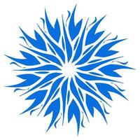 Blue color ethnic mandala patern design illustration. Perfect for logos, icons, stickers, tattoos, design elements for websites, advertisements and more. vector