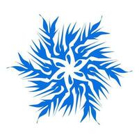 Blue color ethnic mandala patern design illustration. Perfect for logos, icons, stickers, tattoos, design elements for websites, advertisements and more. vector