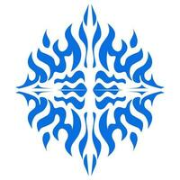 Blue color ethnic mandala patern design illustration. Perfect for logos, icons, stickers, tattoos, design elements for websites, advertisements and more. vector