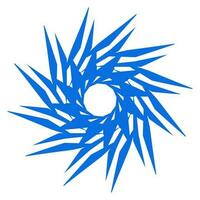 Blue color ethnic mandala patern design illustration. Perfect for logos, icons, stickers, tattoos, design elements for websites, advertisements and more. vector