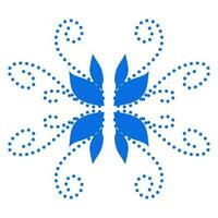 Blue color ethnic mandala patern design illustration. Perfect for logos, icons, stickers, tattoos, design elements for websites, advertisements and more. vector