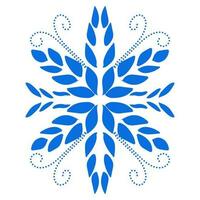 Blue color ethnic mandala patern design illustration. Perfect for logos, icons, stickers, tattoos, design elements for websites, advertisements and more. vector