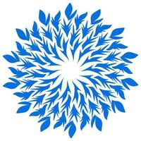 Blue color ethnic mandala patern design illustration. Perfect for logos, icons, stickers, tattoos, design elements for websites, advertisements and more. vector