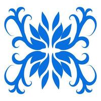 Blue color ethnic mandala patern design illustration. Perfect for logos, icons, stickers, tattoos, design elements for websites, advertisements and more. vector