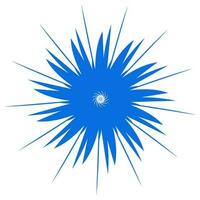 Blue color ethnic mandala patern design illustration. Perfect for logos, icons, stickers, tattoos, design elements for websites, advertisements and more. vector
