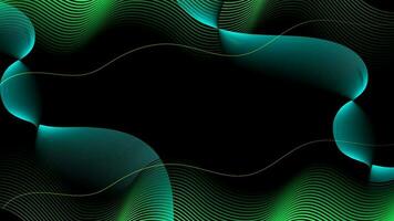 wave abstract background vector illustration with light blue and green color suitable for wallpaper design