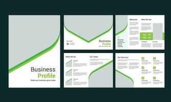 Business Profile Brochure Design vector