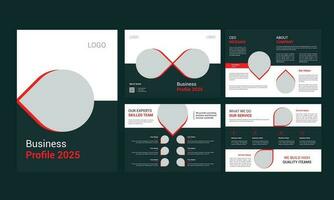 Business Profile Brochure Design vector